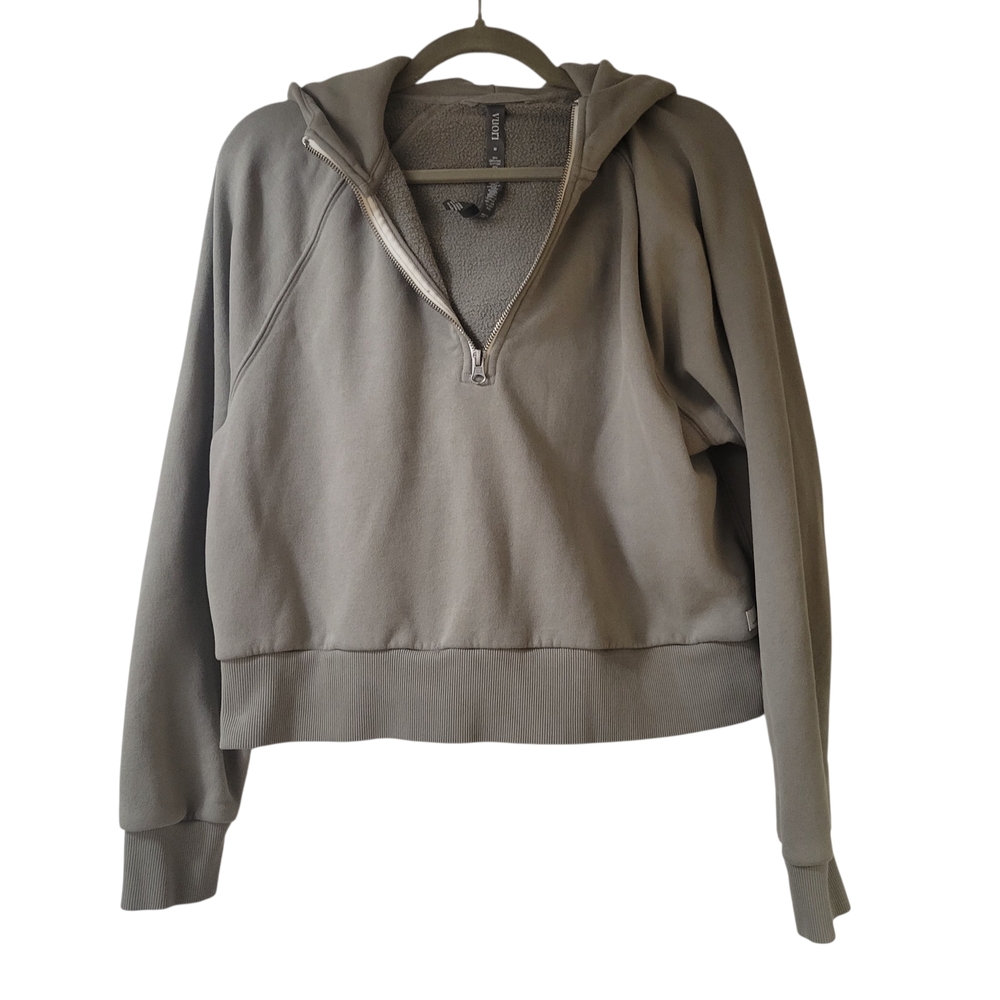 Vuori Restore Olive Green Half-Zip Hoodie M